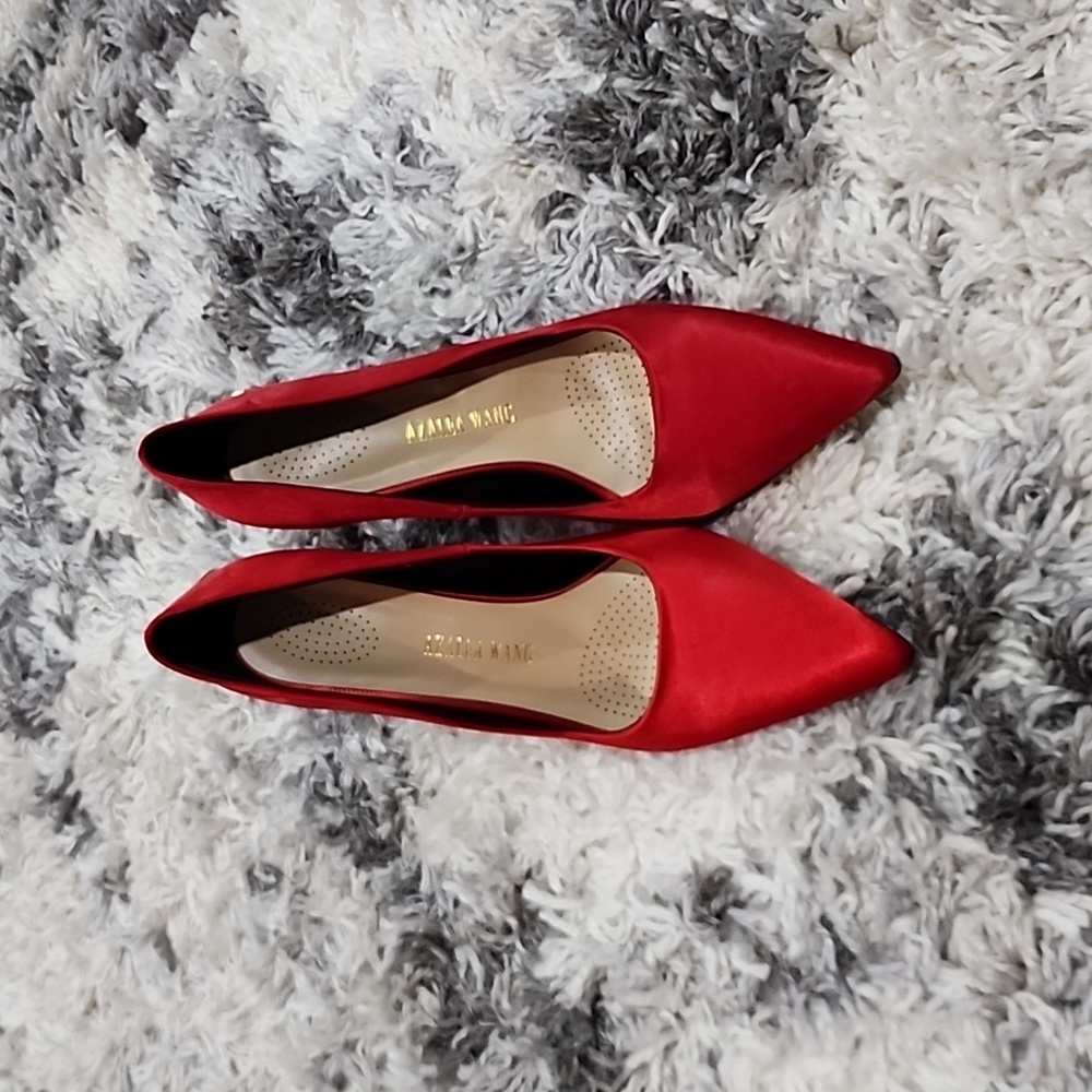 Azale Red Women's Serpent Heels